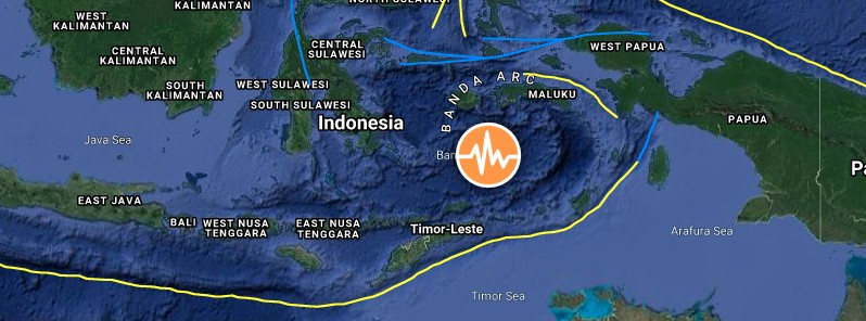 Very strong M7.3 earthquake hits Barat Daya Islands at intermediate depth, Indonesia