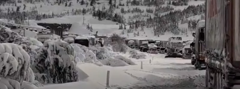 Rare blizzard traps thousands of vehicles on a major highway in southern Turkey