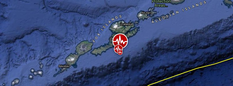 Shallow M6.2 earthquake hits Fox Islands, Alaska, U.S.