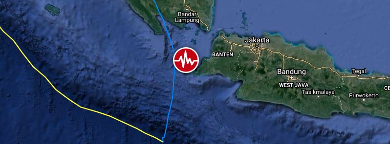 Strong and shallow M6.7 earthquake hits Sunda Strait, Indonesia
