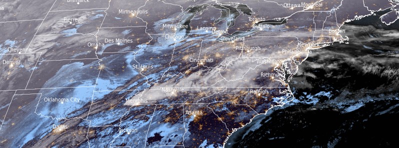 Winter storm bringing ice to the Central U.S. shifting to the Mid-Atlantic