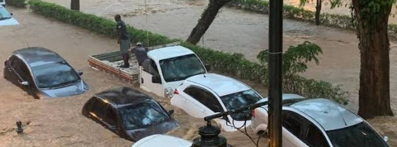 Extremely heavy rain hits Petropolis, causing deadly floods and landslides, Brazil