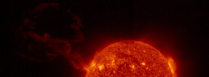 Powerful farside eruption captured by Solar Orbiter in unique image