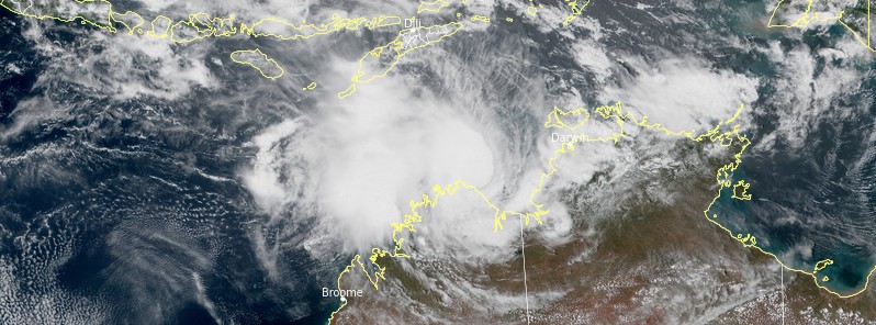 Tropical Cyclone “Anika” forecast to make landfall over the northern Kimberley coast, Western Australia