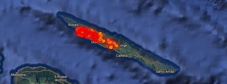 Intense earthquake swarm continues at São Jorge, Azores
