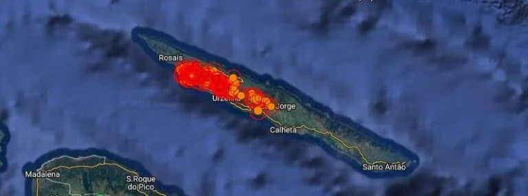 Intense earthquake swarm continues at São Jorge, Azores