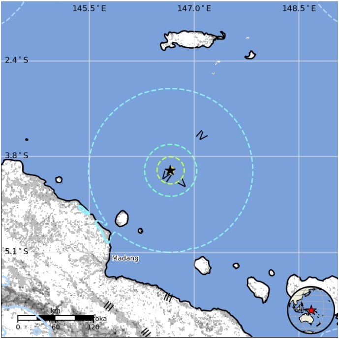bismarck sea m6-0 earthquake april 28 2022 usgs epe