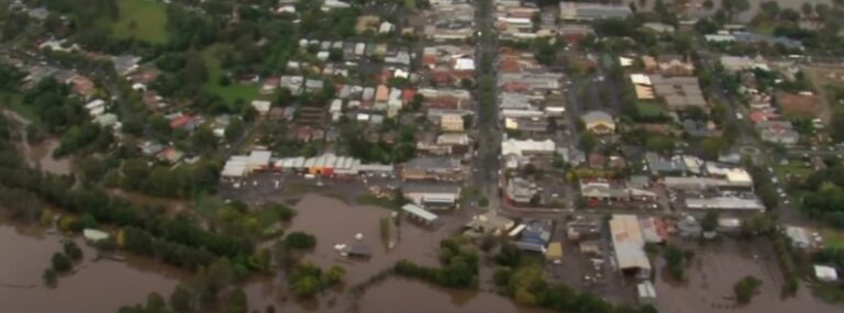 Flood in Camden, Australia April 2022