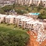 Landslide damage Durbar, South Africa April 12, 2022