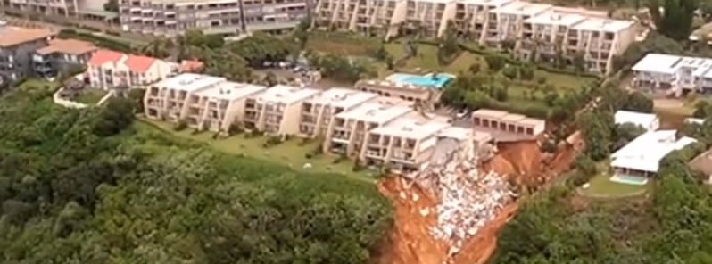 Landslide damage Durbar, South Africa April 12, 2022