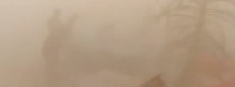Powerful dust storm hits Rakhine State, Myanmar