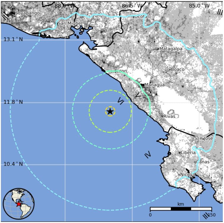 nicaragua earthquake m6-7 april 21 2022 usgs epe