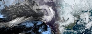 Powerful cold front sweeping through the Northwestern U.S. with rain, heavy mountain snow and strong winds