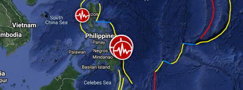 philippines m6.1 earthquake april 19, 2022 location map