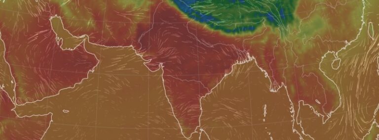 India surface temperatures at 10:00 UTC on April 9, 2022