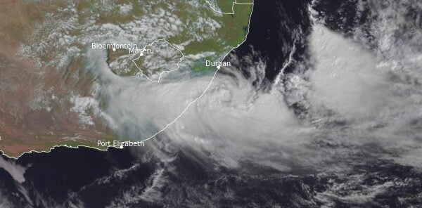 Subtropical Depression “Issa” forms near eastern South Africa, heavy rainfall claims at least 45 lives