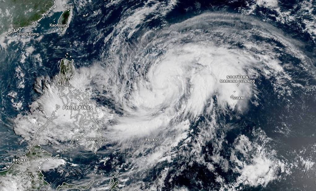 Tropical Depression Megi and Typhoon Malakas on April 11, 2022