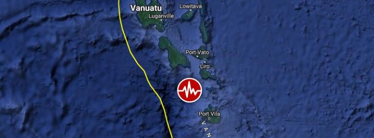 Vanuatu M6.0 earthquake April 4, 2022 location map