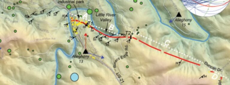 Co-seismic main surface rupture along the newly identified Little River fault