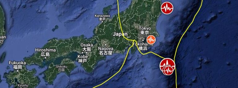 M6.1 earthquake may 22, 2022 off the east coast of Hachijojima Island, Japan