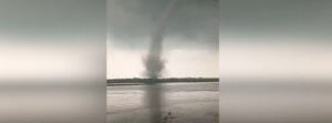 Very rare tornado hits Assam, India