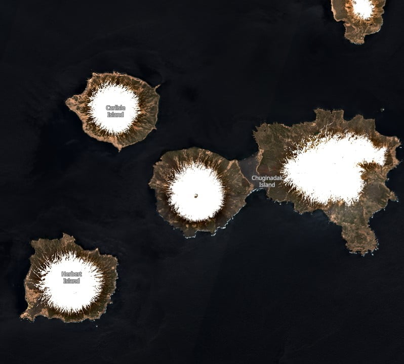 cleveland volcano on May 10 2022 sentinel-2