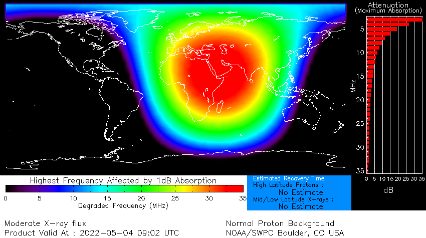 d-rap m5.7 solar flare may 4, 2022