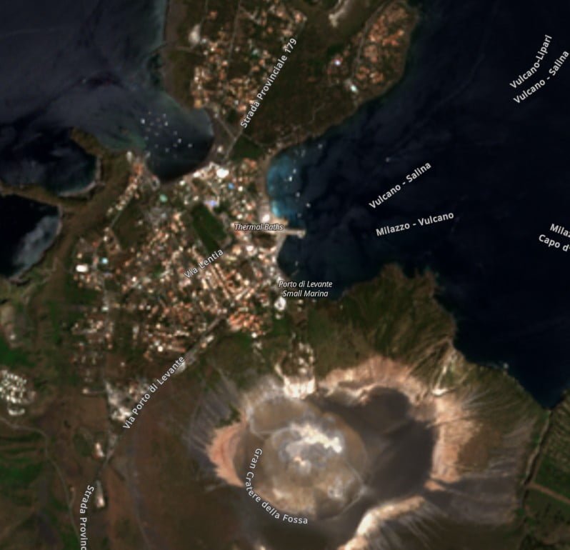 discolored sea water near vulcano volcano in italy on may 22 2022 bg2