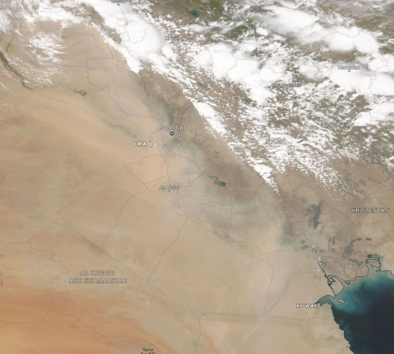 dust storm iraq may 1 2022 noaa-20 viirs
