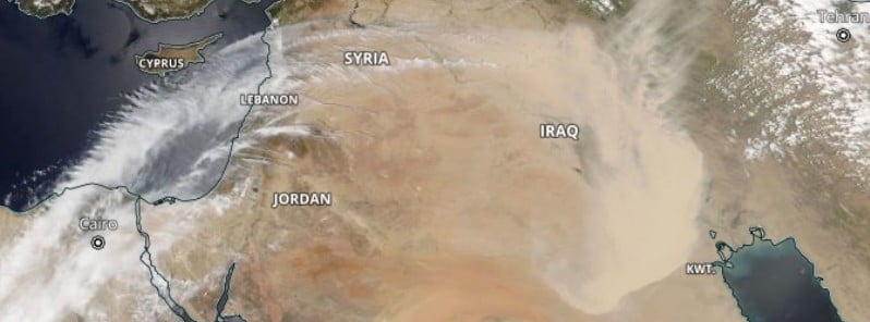 dust storm over iraq on may 16 2022 noaa-20 viirs f