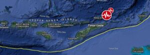 Shallow M6.2 earthquake hits East Timor region