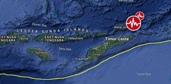 Shallow M6.2 earthquake hits East Timor region