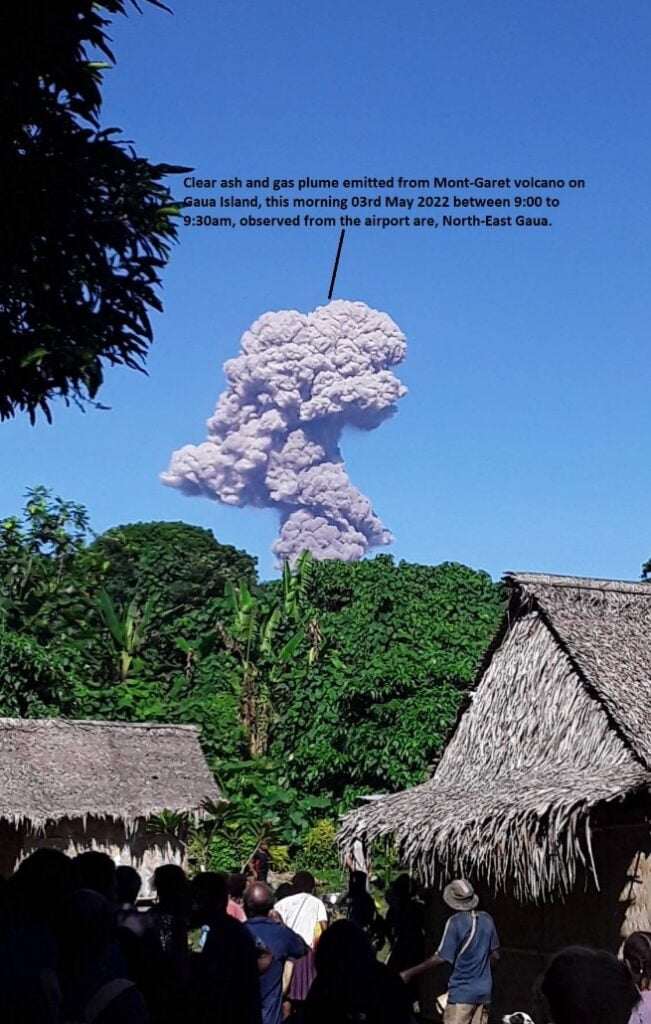 gaua volcano eruption may 2 2022 f