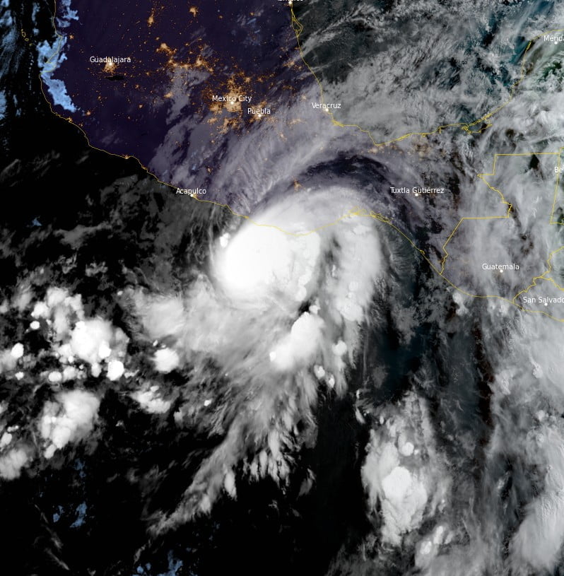 hurricane agatha at 1230z may 30 2022 bg ct