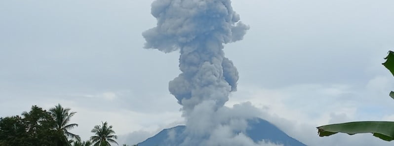 Strong eruption at Ibu volcano, North Maluku, Indonesia