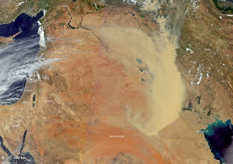 iraq dust storm may 16 2022 sentinel-3