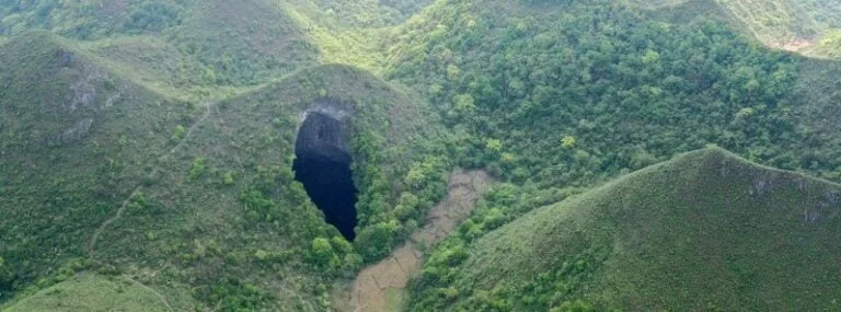 leye county guangxi zhuang sinkhole china may 2022