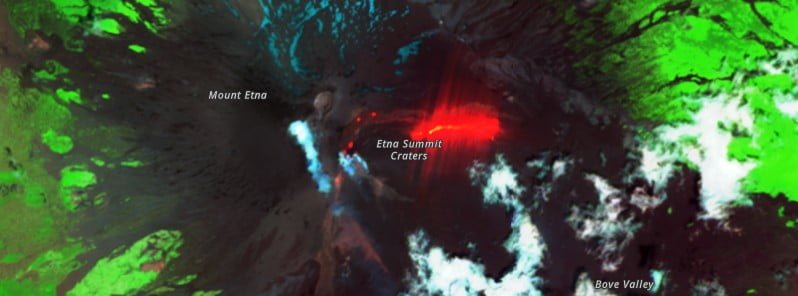 Two effusive vents open up at Etna volcano, Italy
