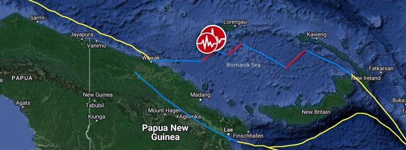 papua new guinea earthquake m6-3 may 9 2022 location map