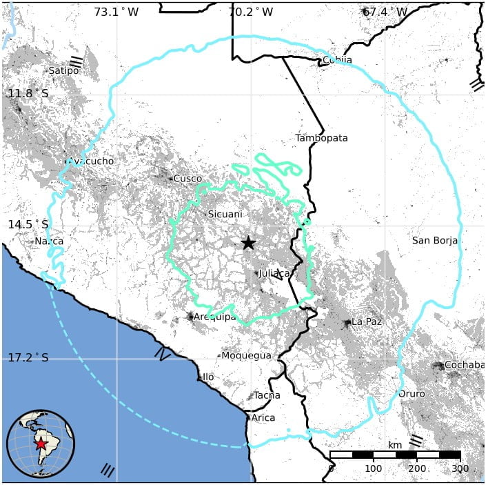 peru earthquake m7-2 may 26 2022 usgs epe