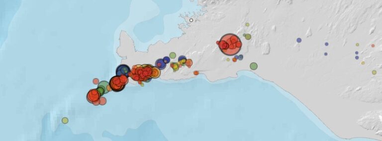 reykjanes peninsula earthquakes 7 days to may 15 2022