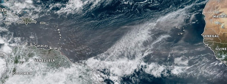 Season’s first large plume of Saharan dust reaches the Caribbean Sea and South America