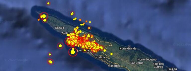 Sao Jorge Island, Azores earthquakes May 2022