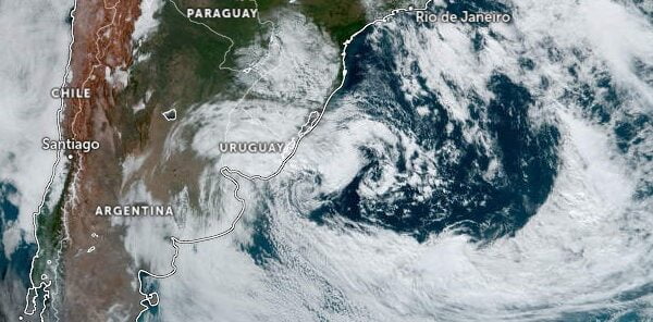 Unusually powerful Subtropical Storm “Yakecan” hits Uruguay and Brazil