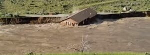 House falls into ragging Yellowstone River during unprecedented floods, Montana