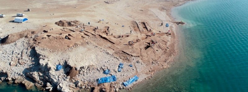 The archaeological site of Kemune in the dried-up area of the Mosul reservoir