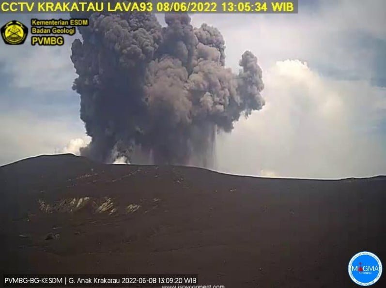 anak krakatau eruption june 8 2022