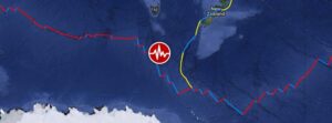 Shallow M6.4 earthquake hits west of Macquarie Island