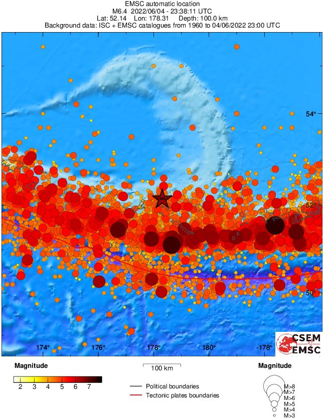 rat islands m6-3 earthquake june 4 2022 emsc rs