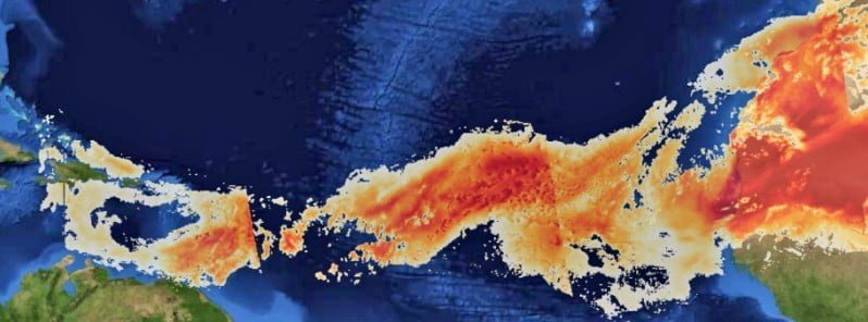 Large plume of Saharan dust reaches the Caribbean and South America